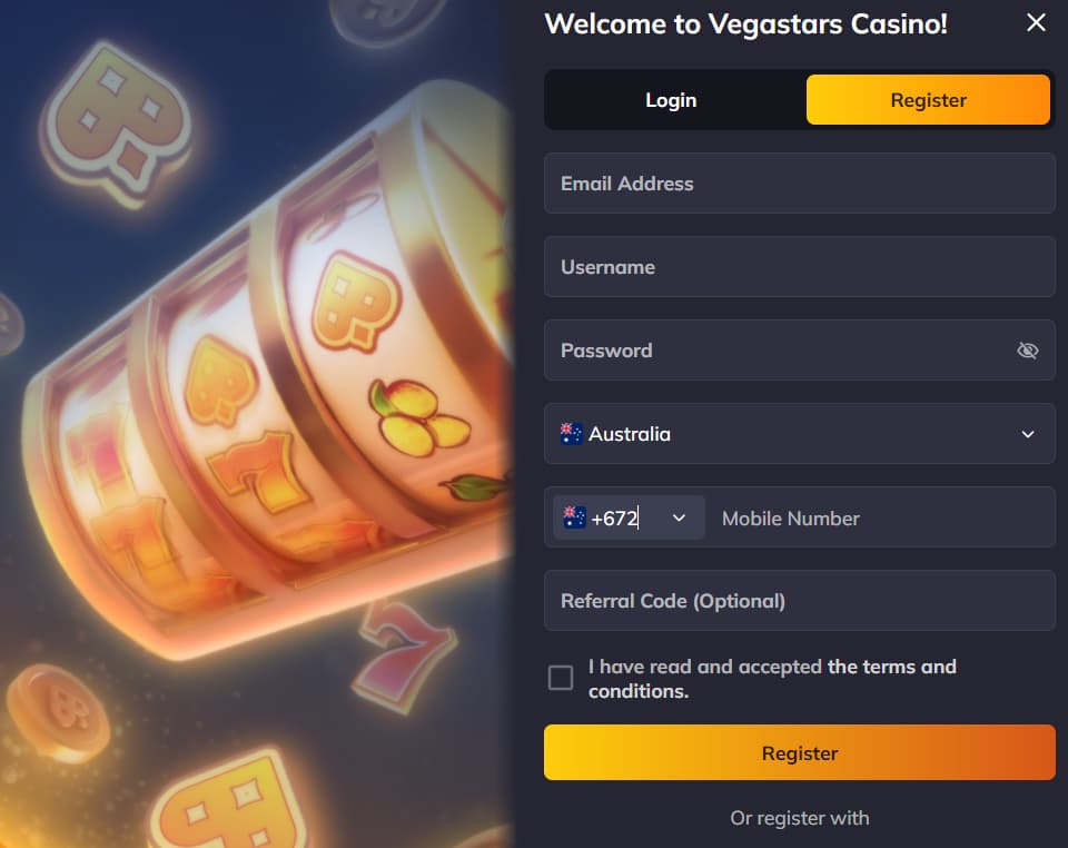 Vegastars Register